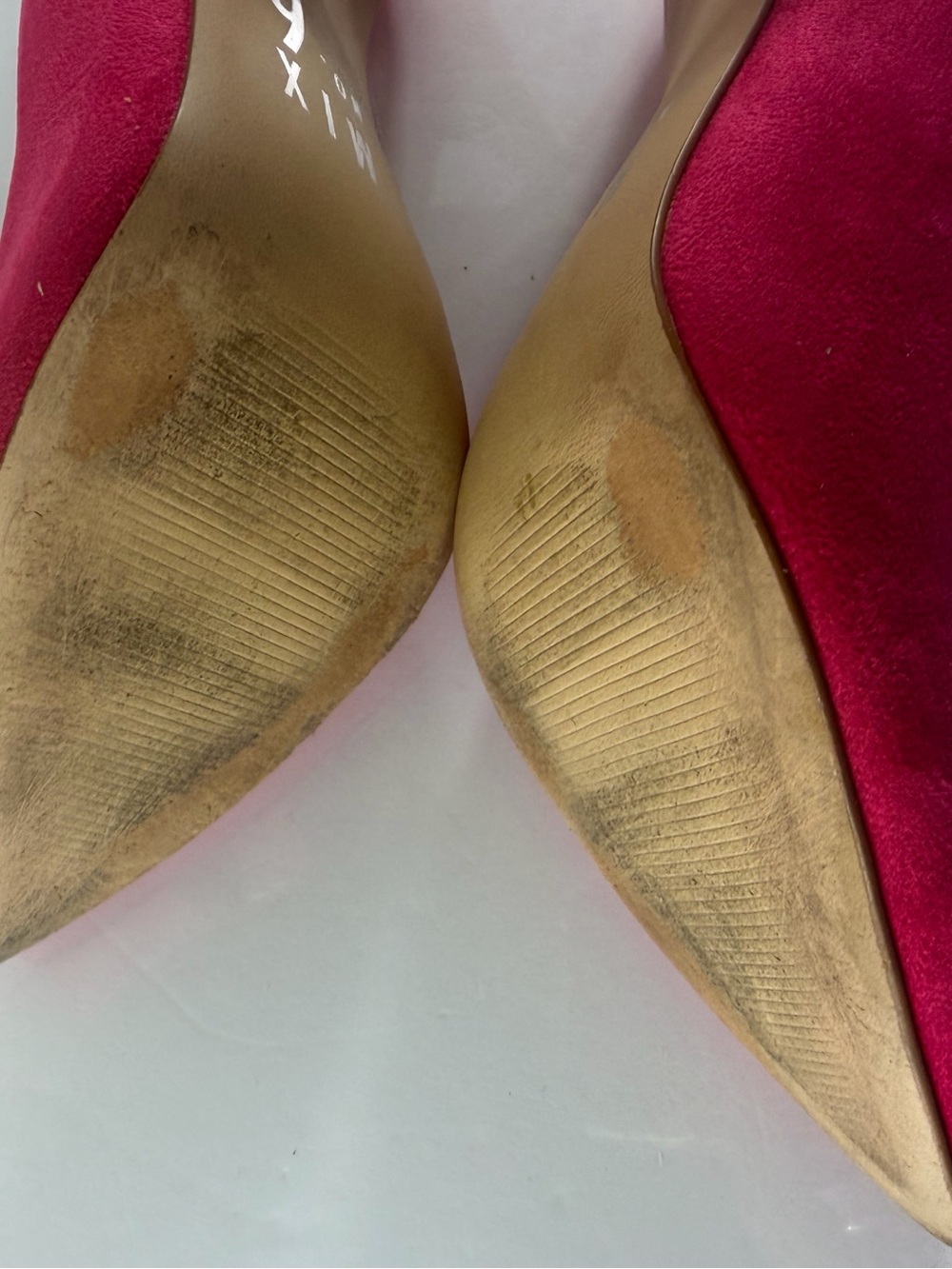 Mix No. 6 Fuchsia Faux Suede Pointed-Toe Pumps – Size 6.5M - Picture 5 of 10